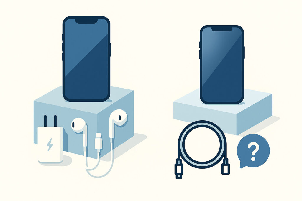 他社のケーブルを同梱するイメージ